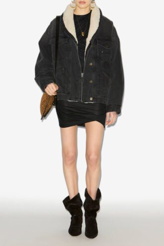 Pimia denim en nepbontjas