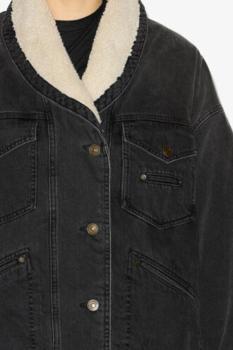 Pimia denim en nepbontjas