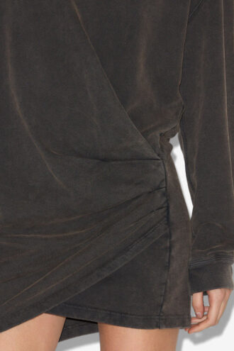 Pipper gedrapeerde jersey sweaterjurk