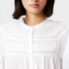 Plalia Blouse van gerimpeld effen katoenen voile