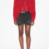 Plalia blouse van gerimpeld katoenen voile
