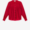 Plalia blouse van gerimpeld katoenen voile