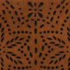 Platte leren clutch met franjes