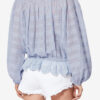 Polly Katoenen blouse met bloemenkant