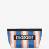 Powden gestreepte clutch