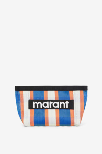 Powden gestreepte clutch