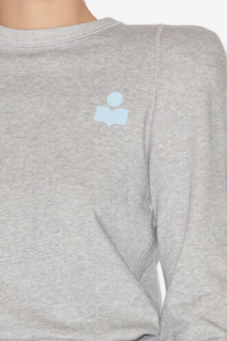 Prissa katoenen sweatshirt met gestructureerde schouders