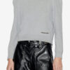 Prissa katoenen sweatshirt met gestructureerde schouders