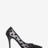 Pristy pumps van tule met stippen
