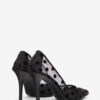 Pristy pumps van tule met stippen