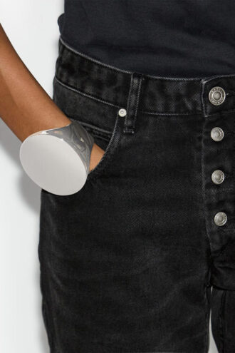 Quincy armband in zilverkleurig messing