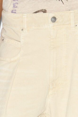 Rachelle geplooide loose fit denim jeans