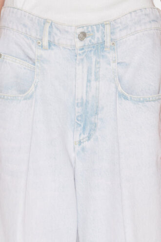 Rachelle geplooide loose fit denim jeans