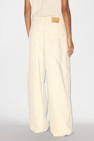 Rachelle geplooide loose fit denim jeans