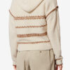 Romera merinowollen trui met capuchon en tweed