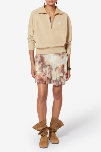 Ross katoenen sweatshirt met opstaande kraag