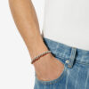 Roy gevlochten messing armband