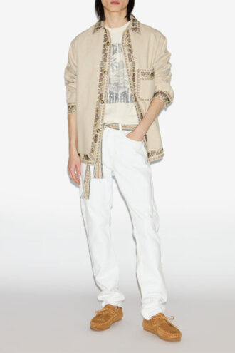 Rudy geborduurd katoenen overshirt