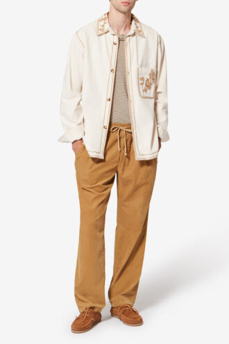 Rudy overshirt met bloemenborduursel