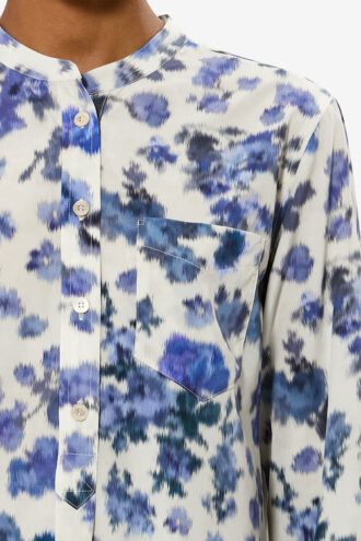 Rusak zijden blouse met rozenprint