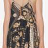 Sabba lange jurk met bandana-print en dunne bandjes