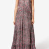 Sabba Lange katoenen voile jurk met print