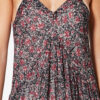 Sabba Lange katoenen voile jurk met print