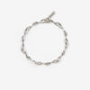 Sachi kettingarmband in zilverkleurig messing