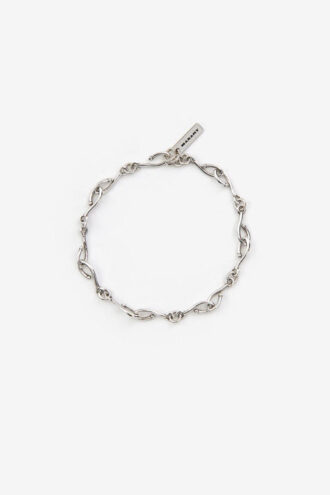 Sachi kettingarmband in zilverkleurig messing