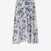 Sakura lange stretch zijden rok met print