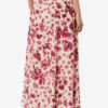 Sakura zijden rok met rozenprint