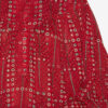 Salika bedrukte en gerimpelde katoenen voile blouse