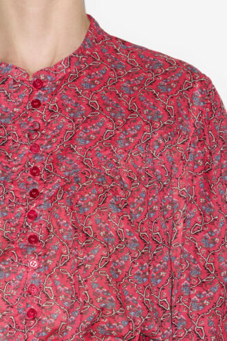 Salika katoenen voile blouse met print