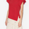 Sebani Asymmetrisch effen katoenen T-shirt