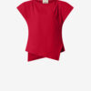 Sebani Asymmetrisch effen katoenen T-shirt