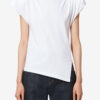 Sebani asymmetrisch T-shirt met korte mouwen