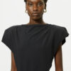 Sebani asymmetrisch T-shirt met korte mouwen