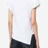 Sebani asymmetrisch T-shirt met korte mouwen