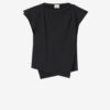 Sebani asymmetrisch T-shirt met korte mouwen