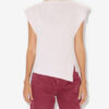Sebani asymmetrisch T-shirt met schoudervullingen