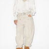 Seila vloeiende blouse met kant en ruches