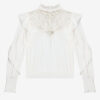 Seila vloeiende blouse met kant en ruches