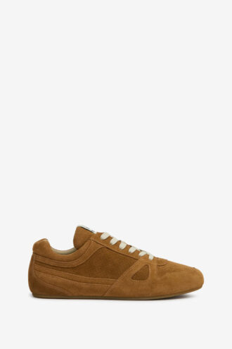 Sennyh lage sneakers van suède kalfsleer