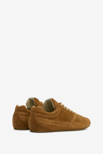 Sennyh lage sneakers van suède kalfsleer