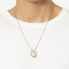 Shiny Day Man Messing stenen ketting