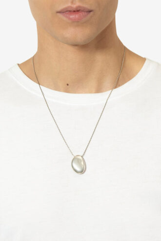 Shiny Day Man Messing stenen ketting