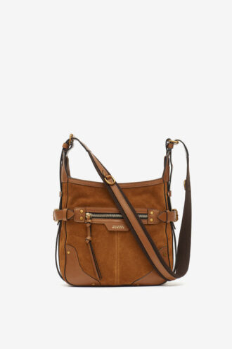 Sierra Hobo S-schoudertas van suède leer