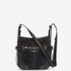 Sierra Hobo S-schoudertas van suède leer