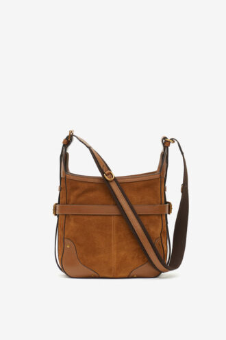 Sierra Hobo S-schoudertas van suède leer
