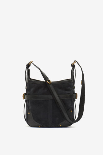 Sierra Hobo S-schoudertas van suède leer